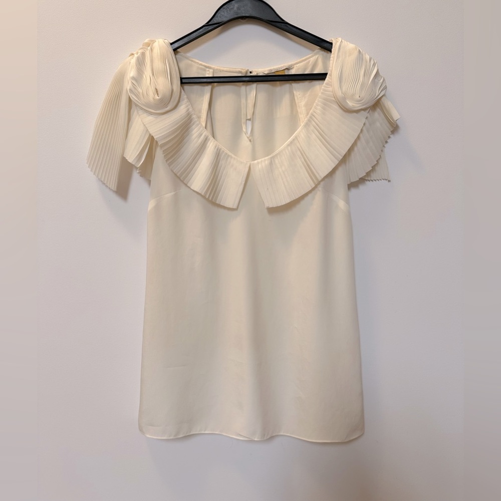 Leiforsdottir White Blouse Size 0
